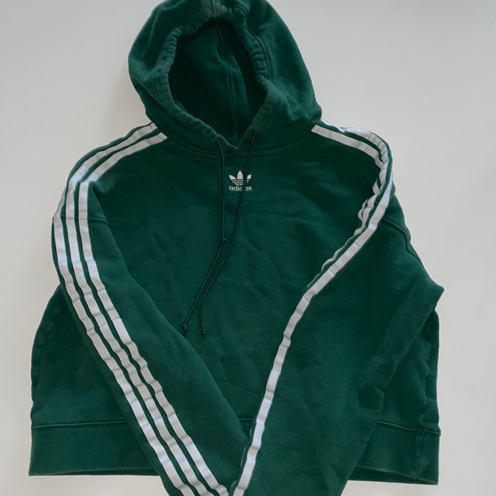 Forest green adidas kids hoodie